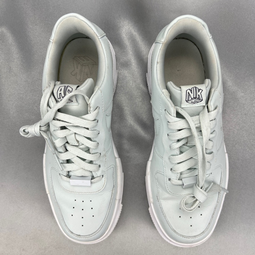 Nikeโ Air Force 1 Pixel Ghost Blue White Platform Sneakers CK6649-400 Womens 8.5 - Picture 12 of 14